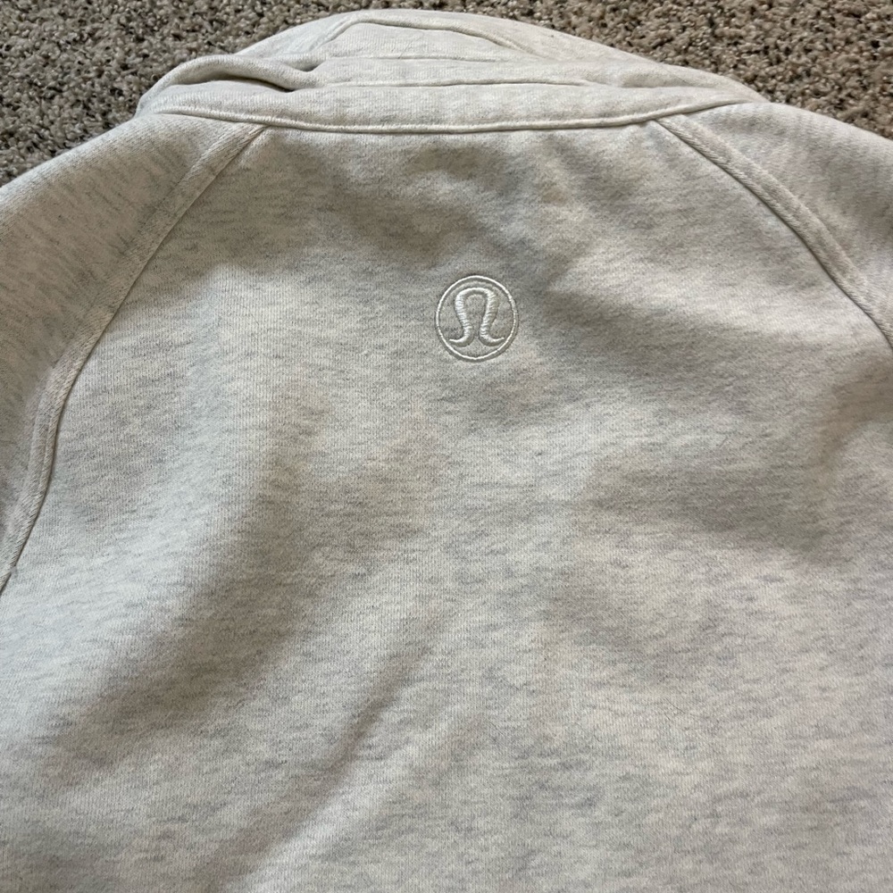 Lululemon Zipup Cream/White